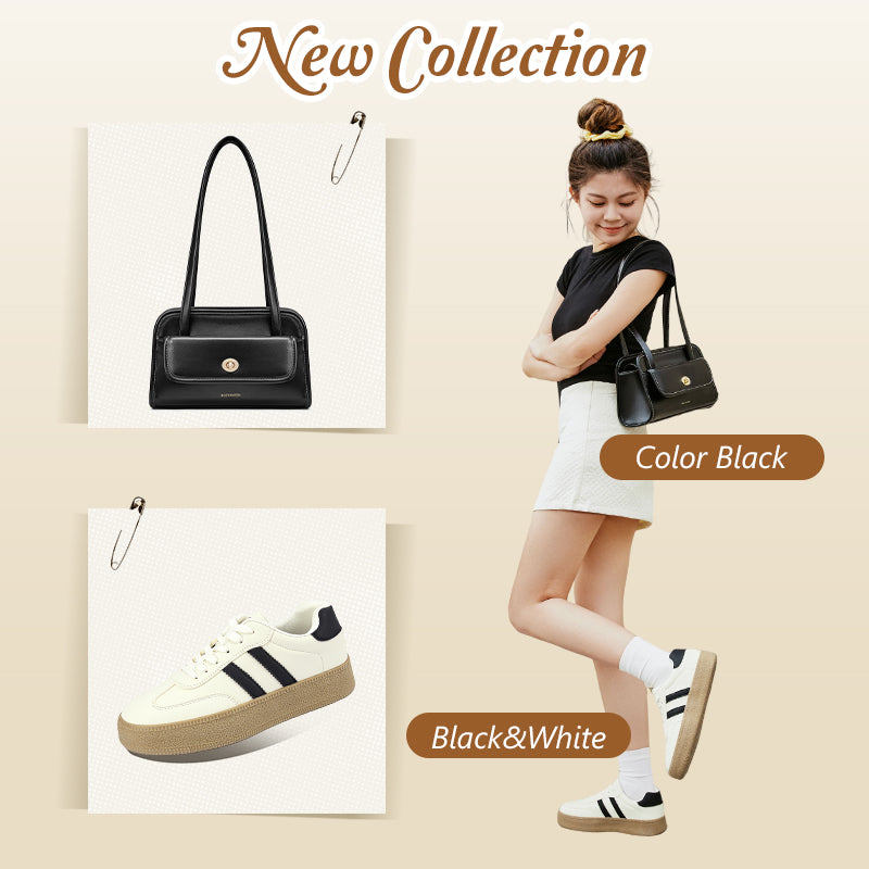 [Kelly shoes] Bostanten Sepatu Sneakers Wanita Sam-ba Sepatu casual terbaru tahun 2025