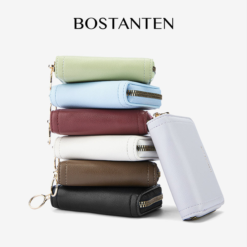 [Vallen Wallet] BOSTANTEN Dompet Kecil Wanita 2 in 1 Bertali Warna Variatif