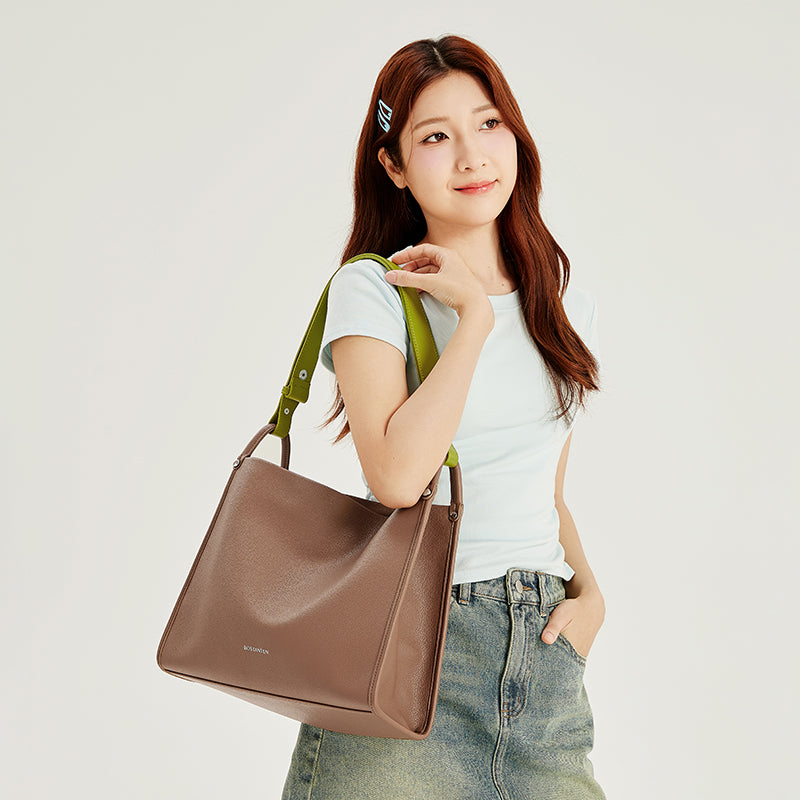 [Carrie bag]BOSTANTEN Tas Wanita Tas Berkapasitas Besar Tote bag 2 in 1