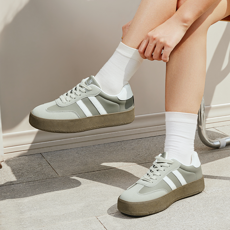 [Kelly shoes] Bostanten Sepatu Sneakers Wanita Sam-ba Sepatu casual terbaru tahun 2025