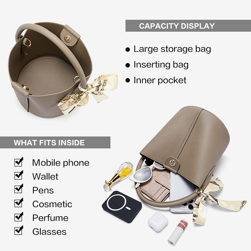 [Theria Bag] BOSTANTEN Tas Serut & Selempang Wanita – Handbag Kulit Sintetis