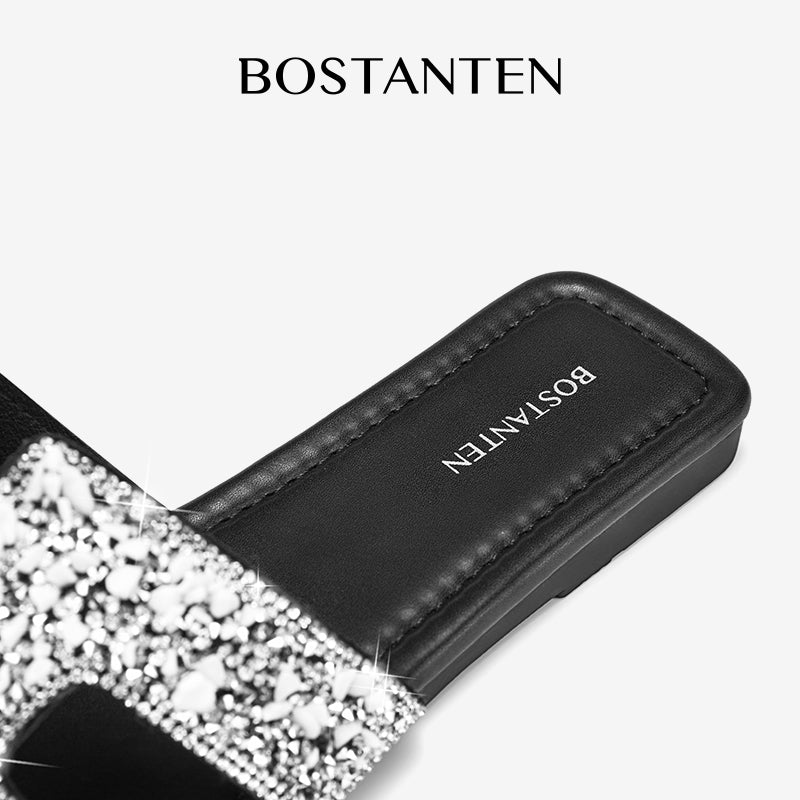 [Star Moon]Bostanten Sandal Santai Berkilau Perak Sepatu kasual gaya baru yang nyaman dan serbaguna