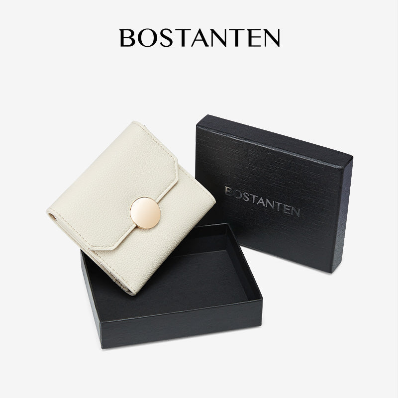 [Dompet Mini] BOSTANTEN Dompet Mini Wanita – Dompet Koin PU + Gantungan Kunci