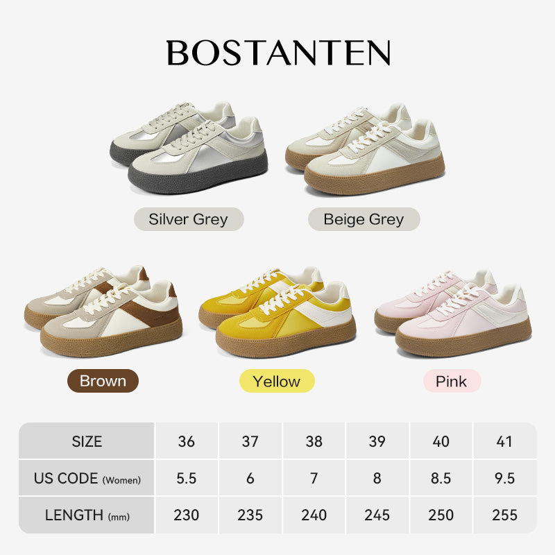 [Wenny shoes] BOSTANTEN Nami Sepatu Sneakers Wanita Sport Shoes Cream Pink Nyaman dan Serbaguna