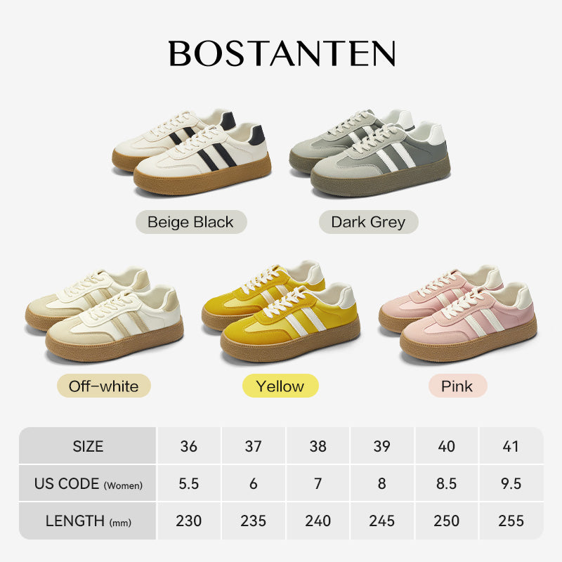 [Kelly shoes] Bostanten Sepatu Sneakers Wanita Sam-ba Sepatu casual terbaru tahun 2025
