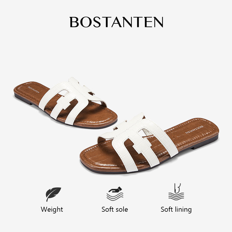 [Volcana shoes]Bostanten Sandal Wanita Sandal pantai berongga dengan ujung terbuka