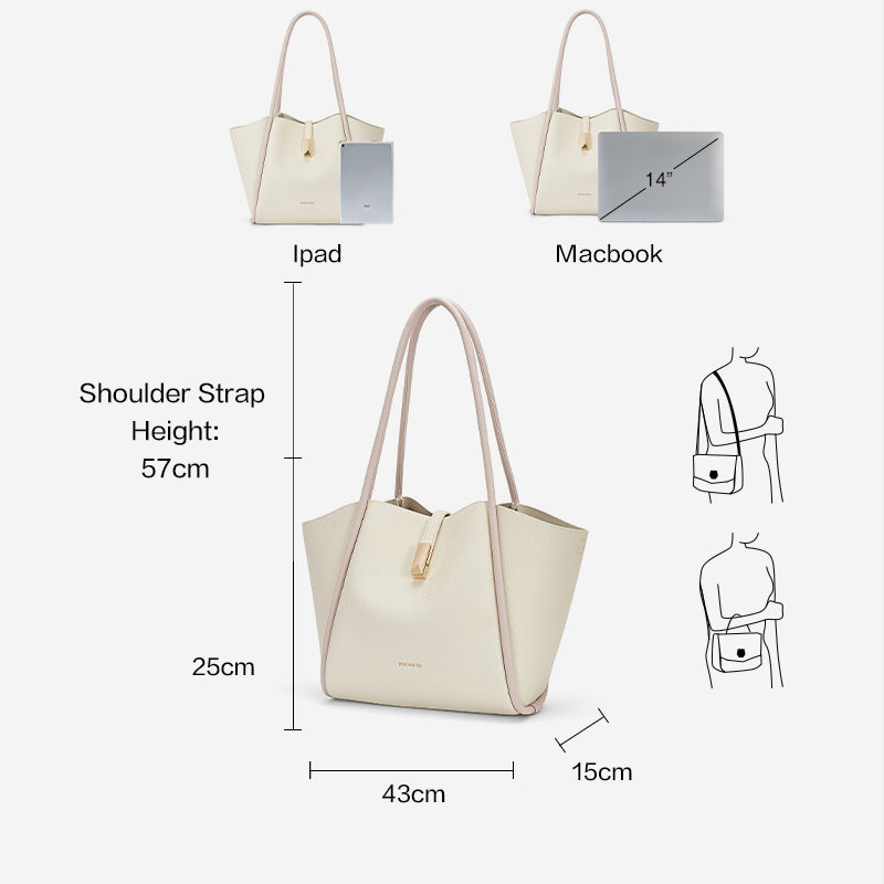 [Aggie Bag] BOSTANTEN Tas Wanita 2 in 1 – Selempang & Tote Kulit Sintetis