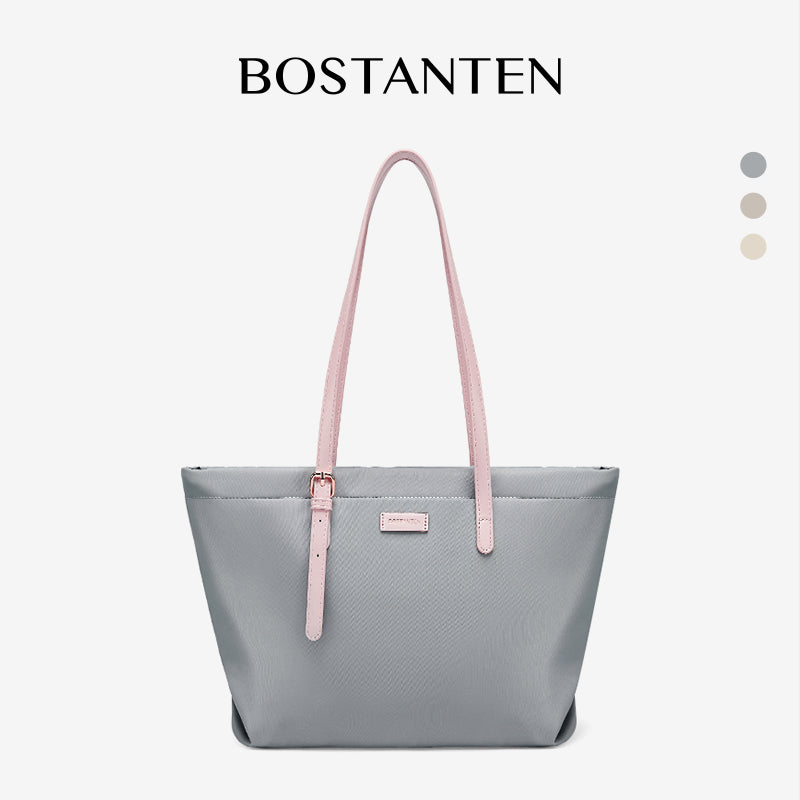 [Fanny Bag] BOSTANTEN Totebag Wanita Besar – Canvas & Kulit Sintetis