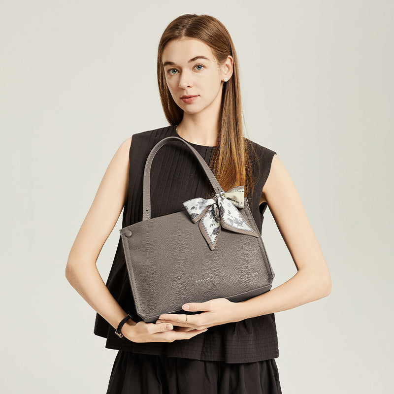 [Jolly Bag] BOSTANTEN Totebag Kulit Wanita – Monogram, Medium Size, Korean Style