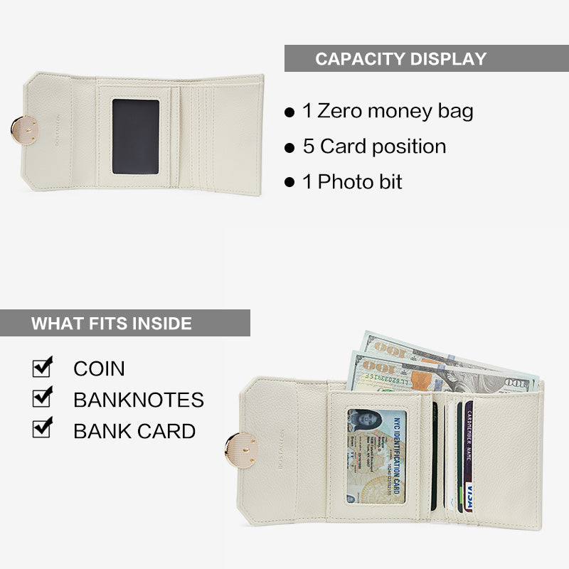 [Dompet Mini] BOSTANTEN Dompet Mini Wanita – Dompet Koin PU + Gantungan Kunci