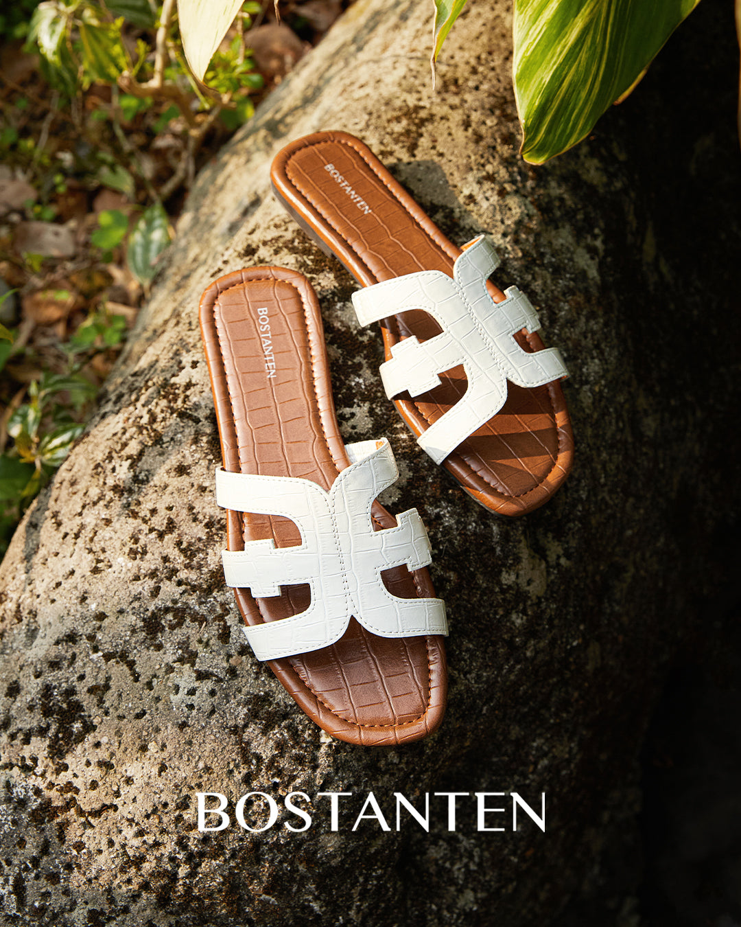 [Volcana shoes]Bostanten Sandal Wanita Sandal pantai berongga dengan ujung terbuka