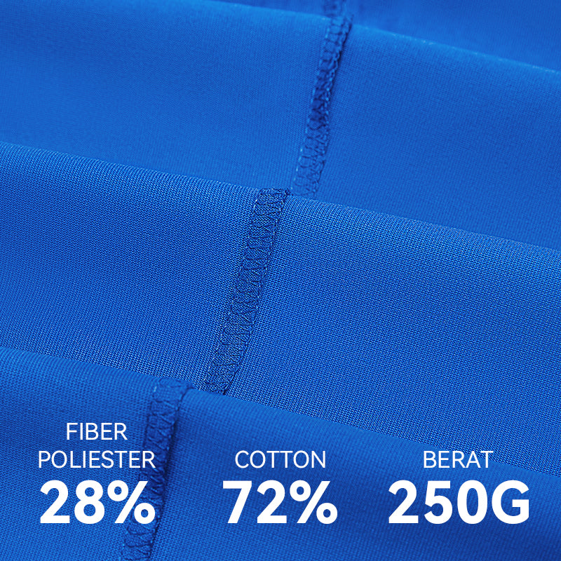 Bostanten Baju Kaos Polos Pria Premium Crewneck Putih Katun Basic Distro T-shirt