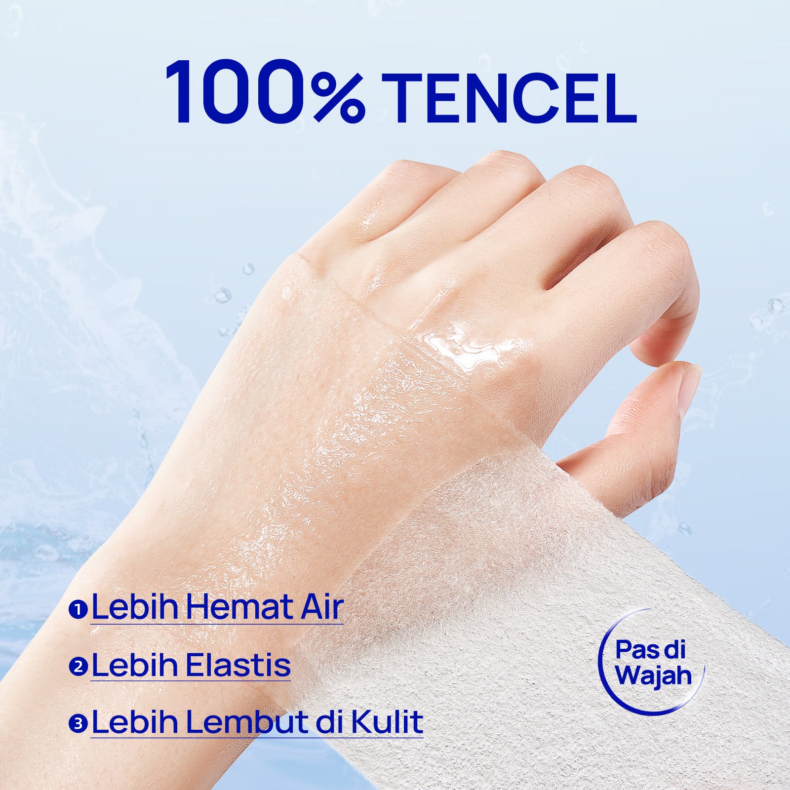 [Stretchable Wet Compress Cotton Pad] Medorlab  100x120mm Facial Cotton Pads 50pcs
