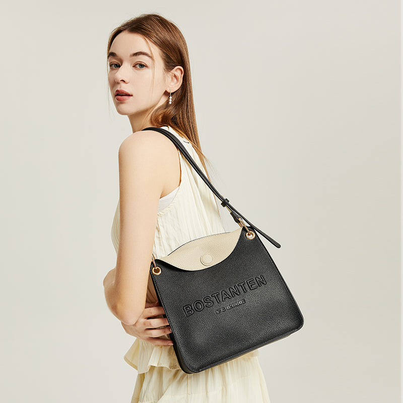 [Lyorin Bag] BOSTANTEN Medium Tote – Tas Bahu Kuliah Flip Design Gaya Korea