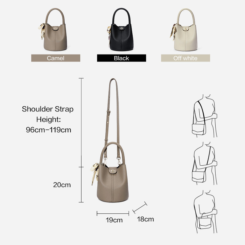 [Theria Bag] BOSTANTEN Tas Serut & Selempang Wanita – Handbag Kulit Sintetis