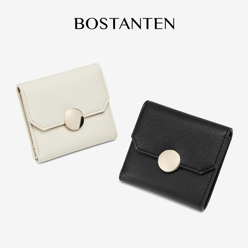 [Dompet Mini] BOSTANTEN Dompet Mini Wanita – Dompet Koin PU + Gantungan Kunci