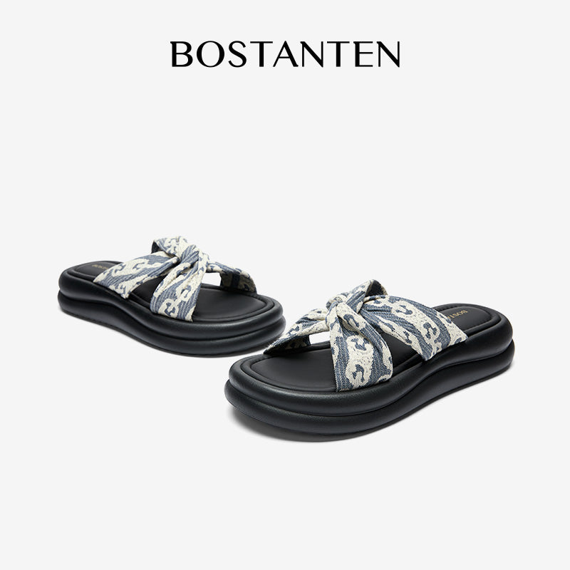 [Jelly shoes] Bostanten Sandal Selop Wanita Wedges Platform Terbaru Kekinian EVA Sendal Jelly Wanita Elegan Tebal Cewek Perempuan Premium Ootd